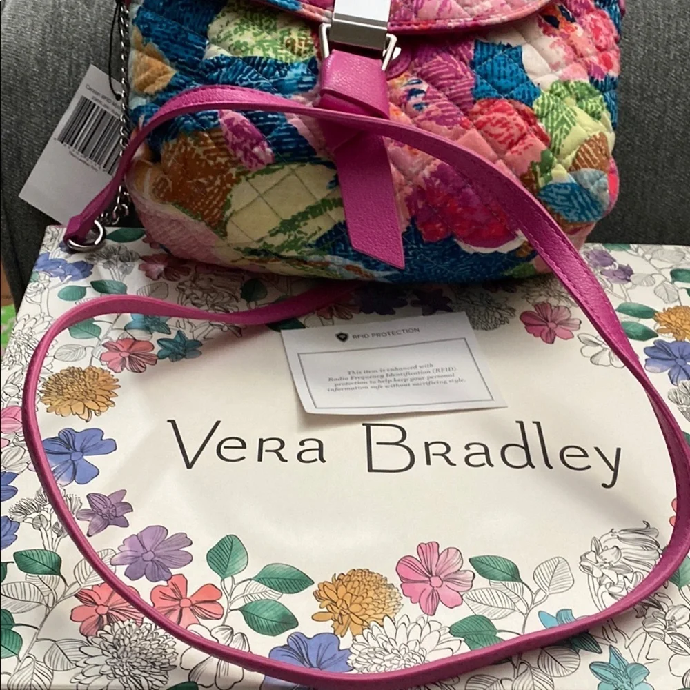 NIB/NWT Vera Bradley Floral Box with quilted cross body